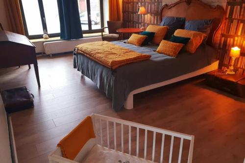 Postel nebo postele na pokoji v ubytování affouage