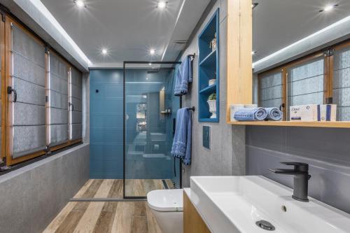 A bathroom at Casa Verdi