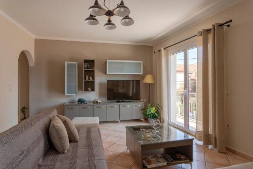 Kuchyň nebo kuchyňský kout v ubytování Dina Apartment Argostoli