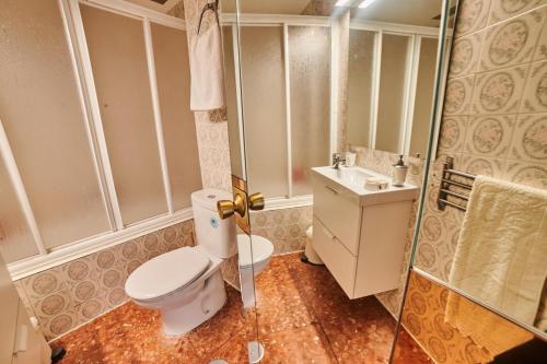 コルドバにあるApartment La Gallegaのバスルーム(トイレ、洗面台付)