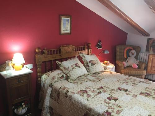 Postel nebo postele na pokoji v ubytování Casa Inés