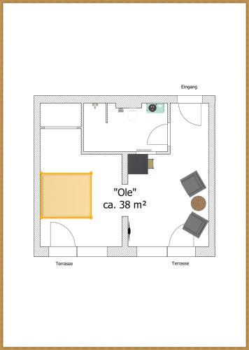 Pelan lantai bagi Dat lütte Nest