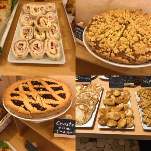 a collage of pictures of different types of pies and pastries at Hotel Villa Merope in Rimini