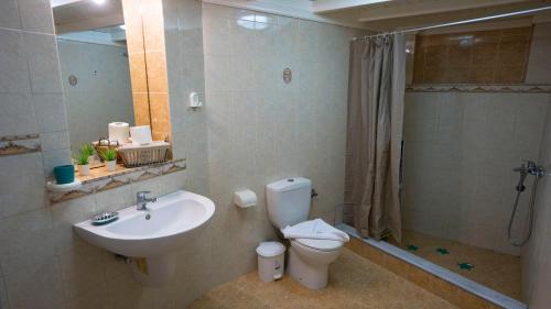 A bathroom at Magic View Apartment-Karpathos Port Pigadia