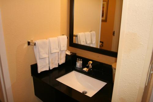 Vonios kambarys apgyvendinimo įstaigoje Okatie Hilton Head Hotel