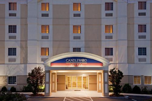 a rendering of the entrance to the grand hotel at Candlewood Suites-West Springfield by IHG in West Springfield
