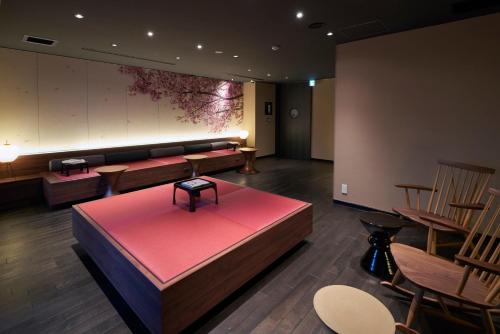 Posezení v ubytování Resol Poshtel Tokyo Asakusa