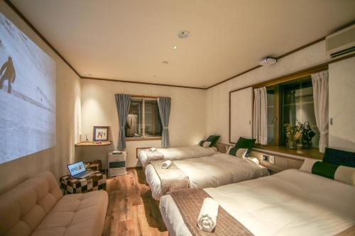 Ένα ή περισσότερα κρεβάτια σε δωμάτιο στο Apricot Pension