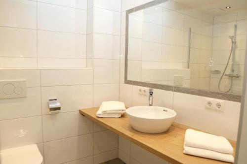 Ένα μπάνιο στο Apartments Schmiedgut