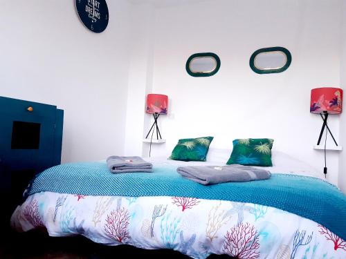 Postel nebo postele na pokoji v ubytování La Belle Aultoise, 4 chambres, WIFI, Vue mer, Baie de Somme