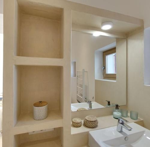 A bathroom at Feliz Lagartija