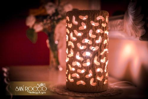 a cake with hearts on it sitting on a table at Suite San Rocco Wellness&Spa in Ruvo di Puglia