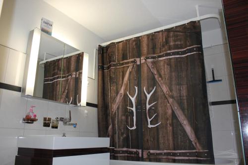 Koupelna v ubytování Appartement Rinderblick