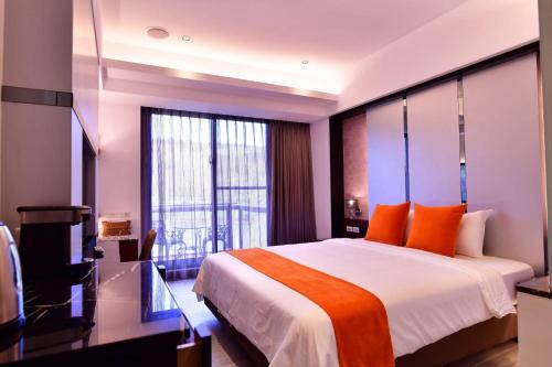 Letto o letti in una camera di Siangge Chuanfan Rock Resort