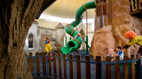 a group of children playing on an indoor playground at King Solomon by Isrotel Collection in Eilat