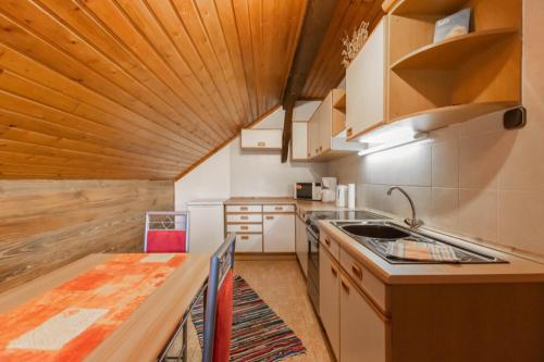 Kuchyň nebo kuchyňský kout v ubytování Haus Unterdorf