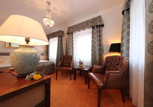 Χώρος καθιστικού στο The Lakeside - Burghotel zu Strausberg