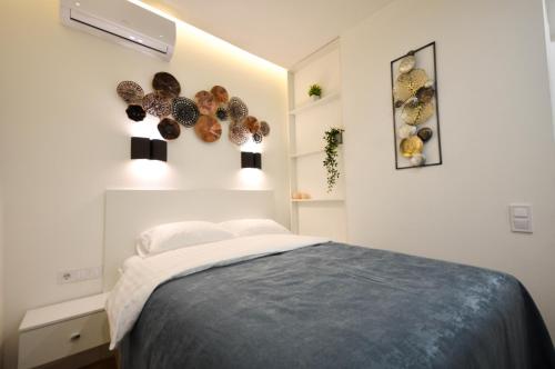 Ліжко або ліжка в номері Smart Apartments in Kyiv Center