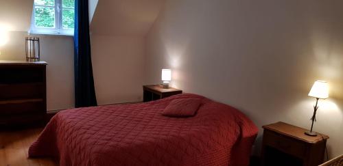Cama o camas de una habitación en Moulin l'O