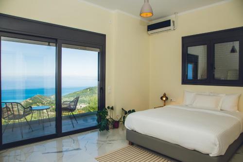 Ένα ή περισσότερα κρεβάτια σε δωμάτιο στο Villa Fabiana