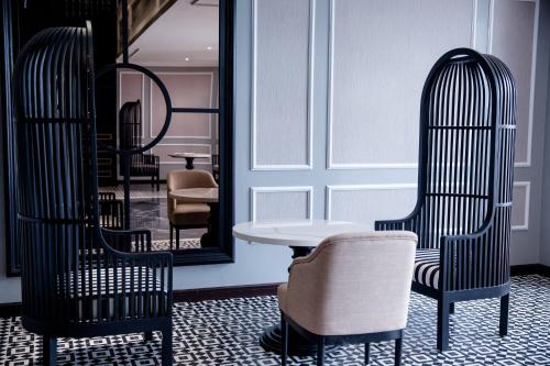 Posezení v ubytování Michi's hotel laocai