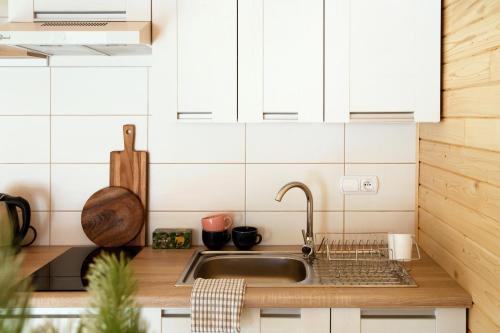 Η κουζίνα ή μικρή κουζίνα στο Wiśniewski Apartamenty pod Szczyrkiem