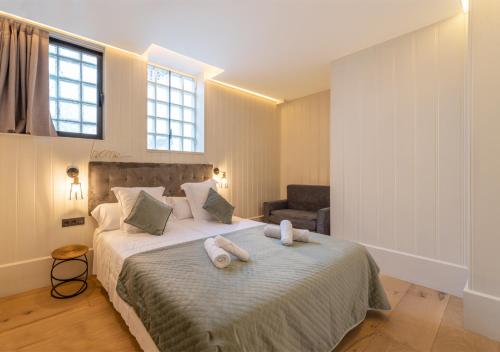Katil atau katil-katil dalam bilik di BILBAO METROPOLITAN by STAYNN APARTMENTS