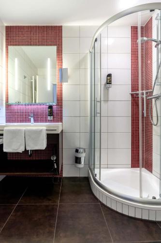 Bilik mandi di Altstadthotel