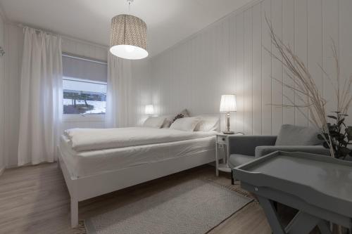 Postel nebo postele na pokoji v ubytování Sagi 3 Exclusive Private Apartment