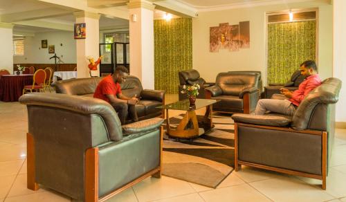 Un lugar para sentarse en Emerald Hotel Kampala