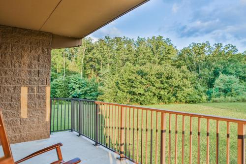 a view from a balcony of a house at Glades View Condos in Gatlinburg