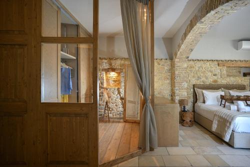 Postel nebo postele na pokoji v ubytování Meraviglia Luxury House