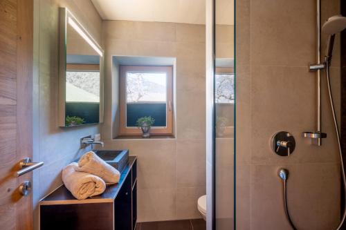 Phòng tắm tại Apartments Zauberberg