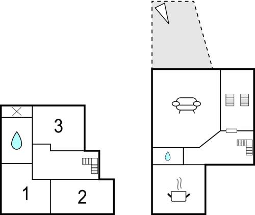 Grundriss der Unterkunft Three-Bedroom Apartment in Eschwege