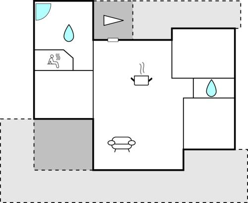 Awesome Home In Juelsminde With Kitchenの見取り図または間取り図