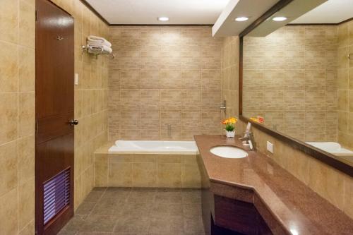 East View Hotel tesisinde bir banyo