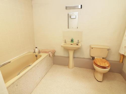 a bathroom with a toilet and a sink and a tub at Low Skelgill in Windermere