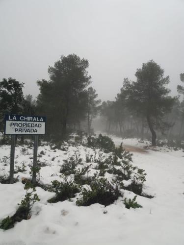 Casa de Campo en un Paraje Natural semasa musim sejuk