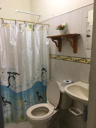Koupelna v ubytování Hostal Princesa Katia