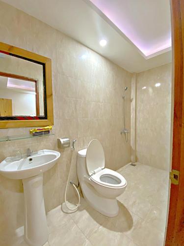 Koupelna v ubytování Hotel Minh Hang