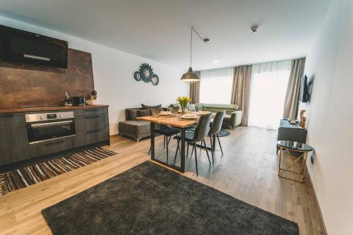 Η κουζίνα ή μικρή κουζίνα στο Mirador Apartments