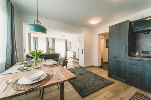 Η κουζίνα ή μικρή κουζίνα στο Mirador Apartments
