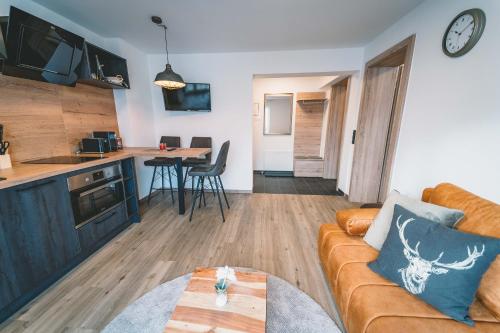 Η κουζίνα ή μικρή κουζίνα στο Mirador Apartments