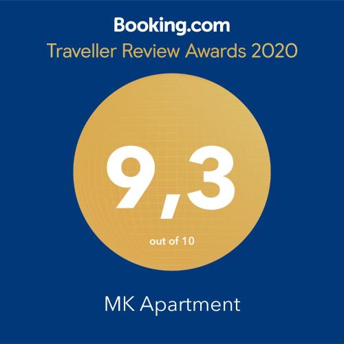 Certifikát, hodnocení, plakát nebo jiný dokument vystavený v ubytování MK Apartment