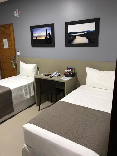 Hotel Barretoにあるベッド