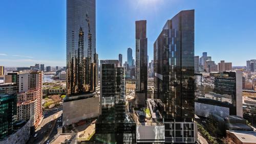 vistas al perfil urbano y edificios altos en WRAP on Southbank, en Melbourne