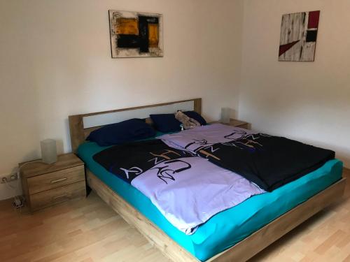 Posteľ alebo postele v izbe v ubytovaní Ferienwohnung zum Pinguin II