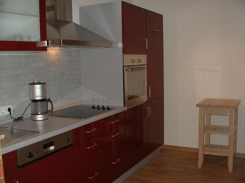 Nhà bếp/bếp nhỏ tại Panorama Ferienwohnungen im Hochsauerland