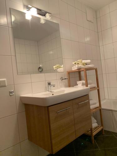 Koupelna v ubytování Ferienwohnung Marina