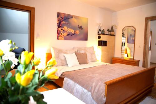 Ένα ή περισσότερα κρεβάτια σε δωμάτιο στο Apartments Marie A